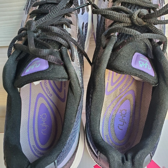 RYKÄ Devo Plus 2 Black/Purple Reflective Walking Sneakers Athletic Tennis Shoes - Picture 11 of 16